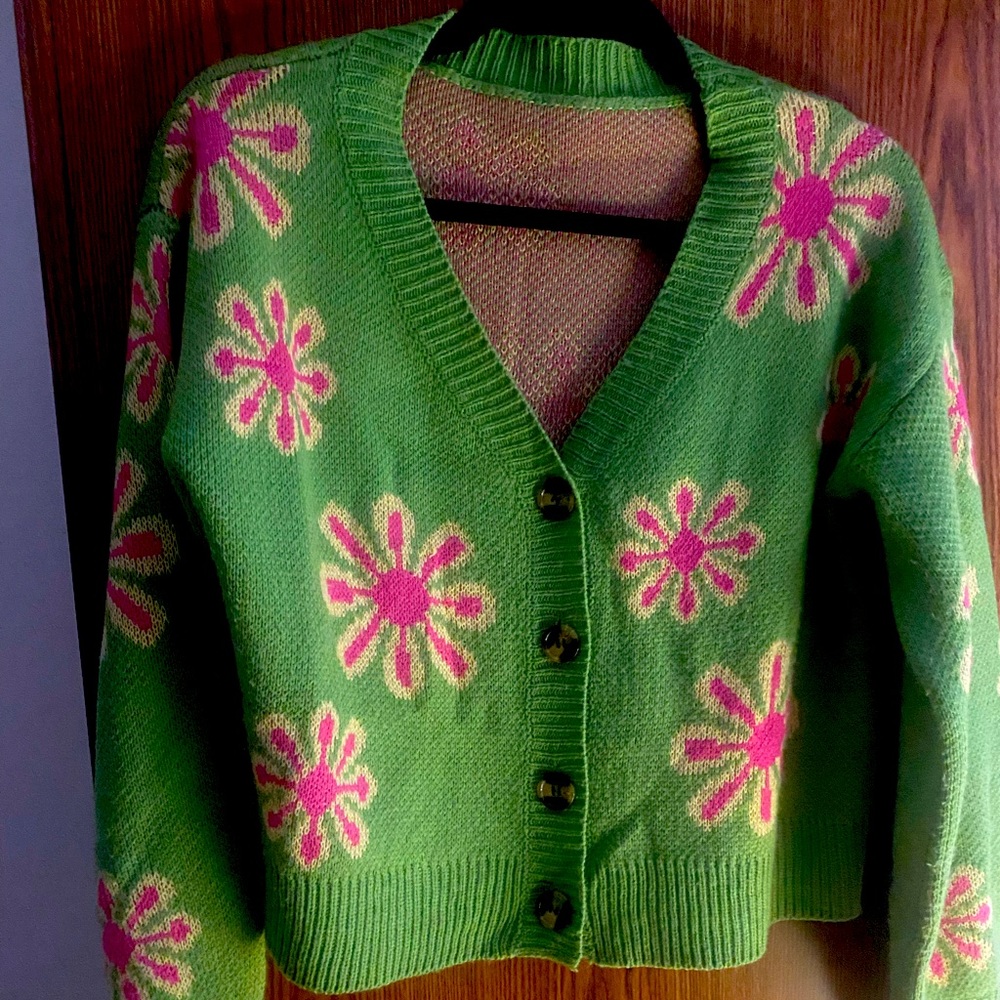 Vintage Green Cardigan